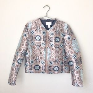 H&M | Metallic Bomber Jacket